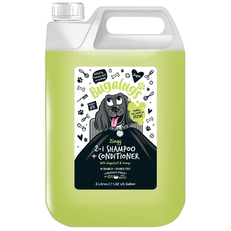 Zingy 2 in 1 Shampoo + Conditioner with Grapefruit & Orange (5L)