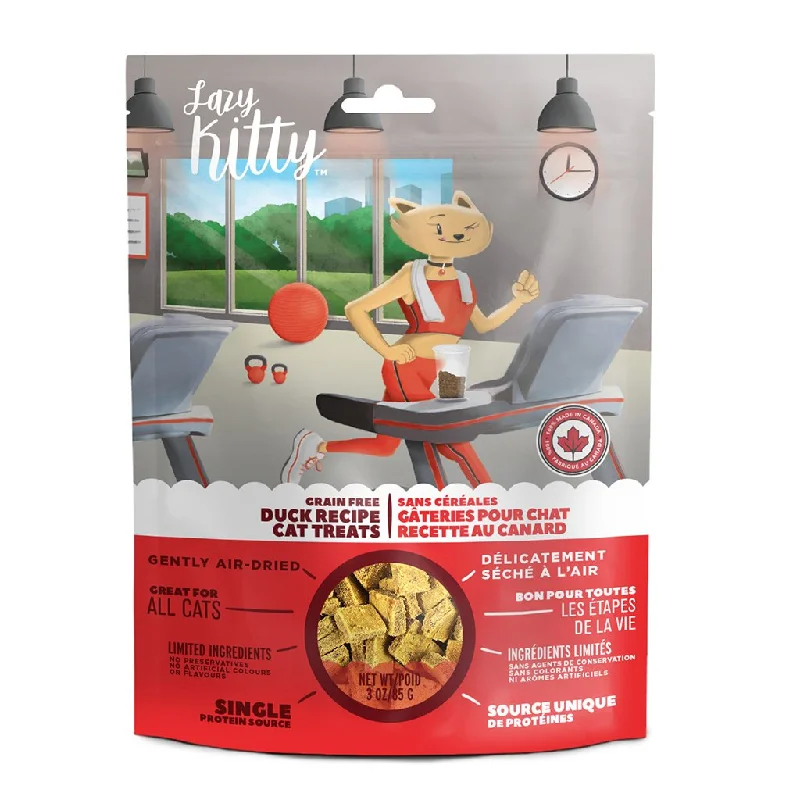 Canadian Jerky Lazy Kitty Duck Grain-Free Cat Treats 85g