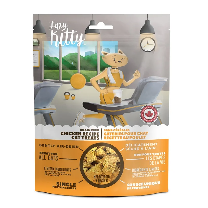 Canadian Jerky Lazy Kitty Chicken Grain Free Cat Treats 85g