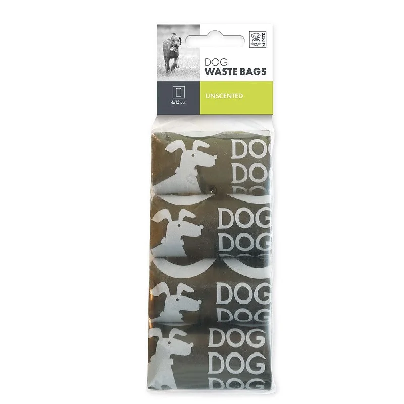 M-Pets Black Dog Waste Bags 120pc