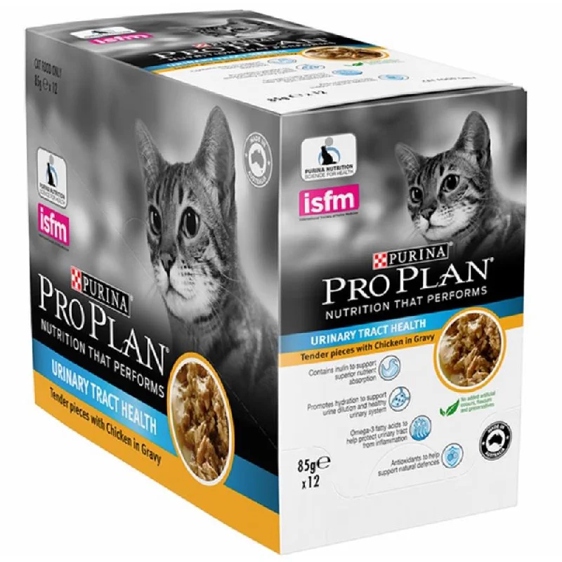 Pro Plan Urinary Tract Health Chicken In Gravy Adult Pouch Cat Food 85gx12 (1 box)