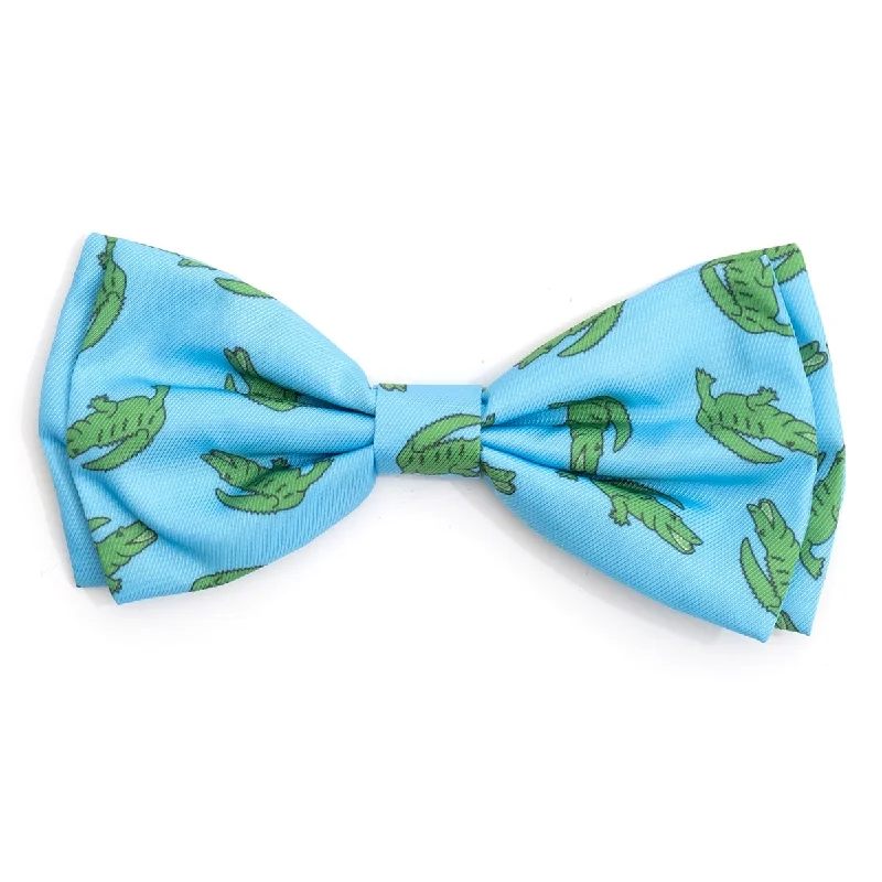 Al The Gator Dog Bow Tie Blue