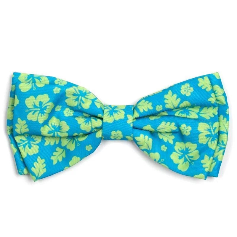 Aloha Dog Bow Tie Turquoise