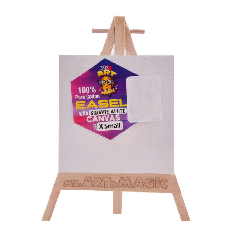 3901 MR.ART MAGIC EASEL WITH SQUARE WHITE CANVAS X-SMALL