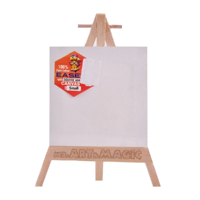 3902 MR.ART MAGIC EASEL WITH SQUARE WHITE CANVAS SMALL