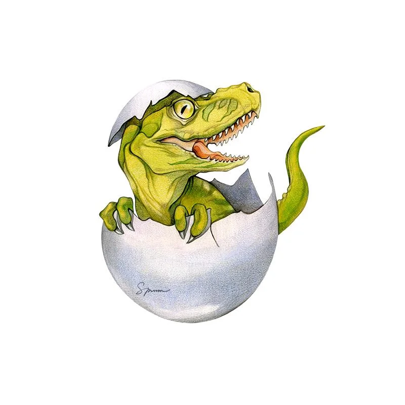 [SA-751] T Rex Hatchling Stock Art