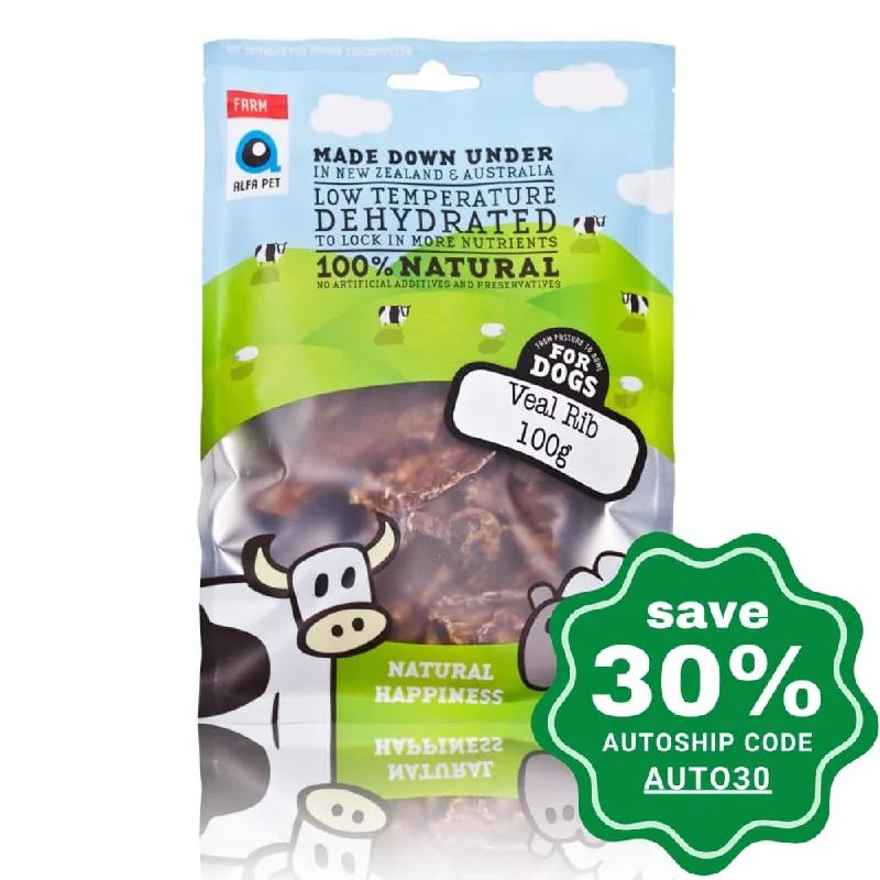 Alfa Pet - Farm Series Dog Treats - Veal Rib - 100G