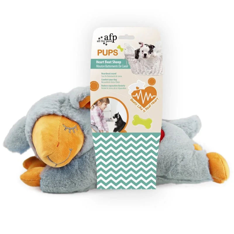 [20% OFF] All For Paws Pups Heart Beat Sheep Dog Toy