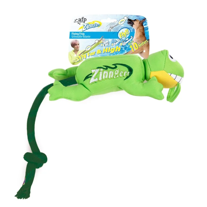 [20% OFF] All For Paws Zinngers Flying Frog Dog Toy