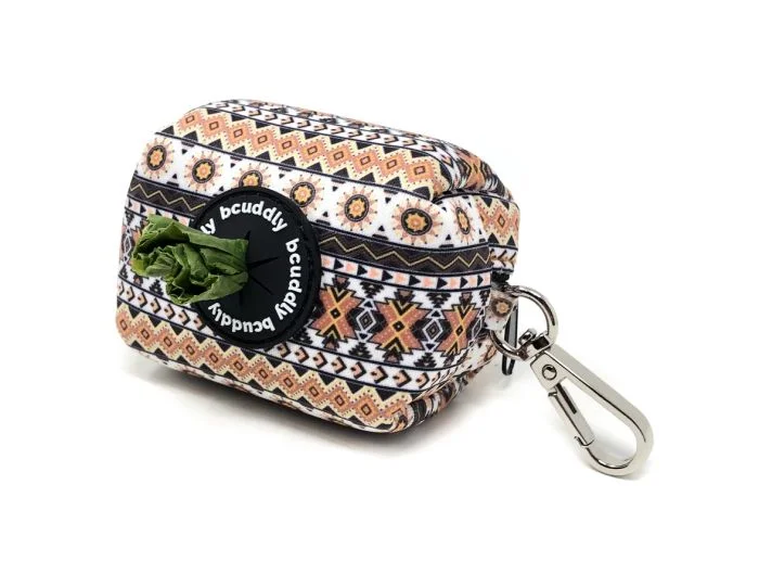 Bcuddly - Poop Bag Holder - Tan Aztec