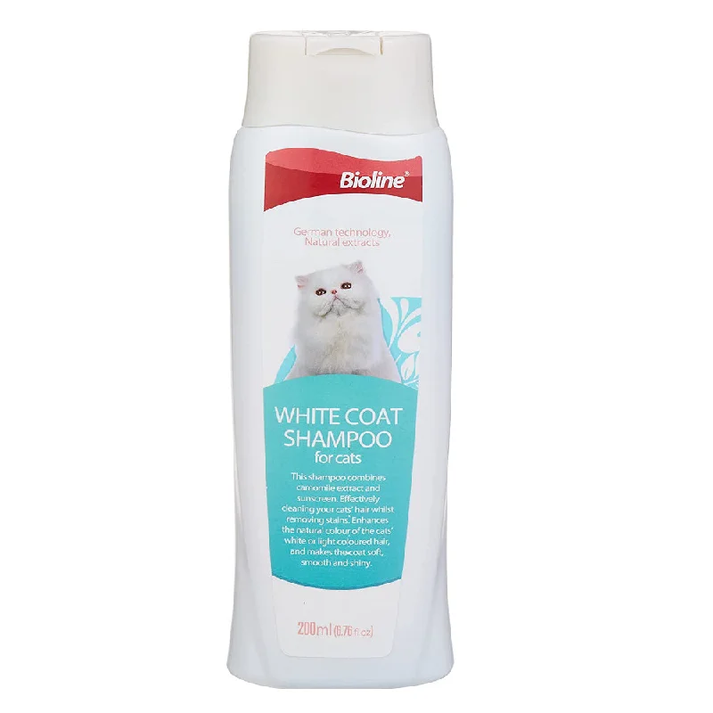 Bioline White Coat Shampoo For Cat 200 Ml, Multicolor pirce 6-pcs