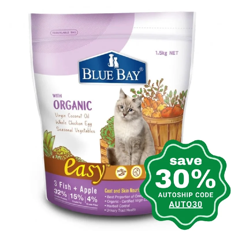 Blue Bay - Dry Cat Food - EASY Coat and Skin Nourishment Formula - 1.5KG