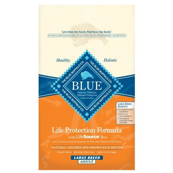 Blue Buffalo Adult Large Breed Chicken & Brown Rice 30lb