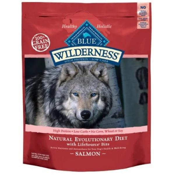 Blue Buffalo Wilderness Adult Dog Food Salmon (3 sizes available)