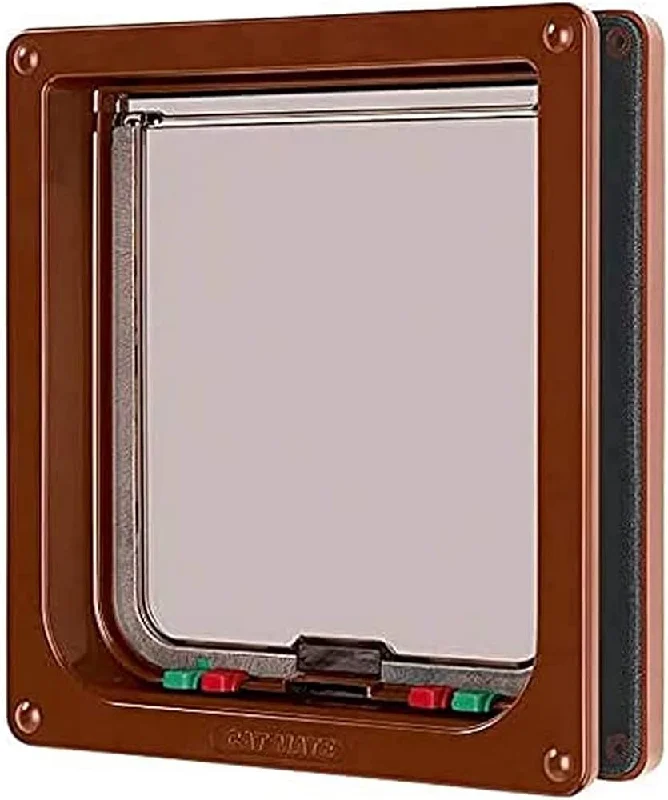 Cat Mate | Cat Flap | 4 Way Locking - Large - Brown