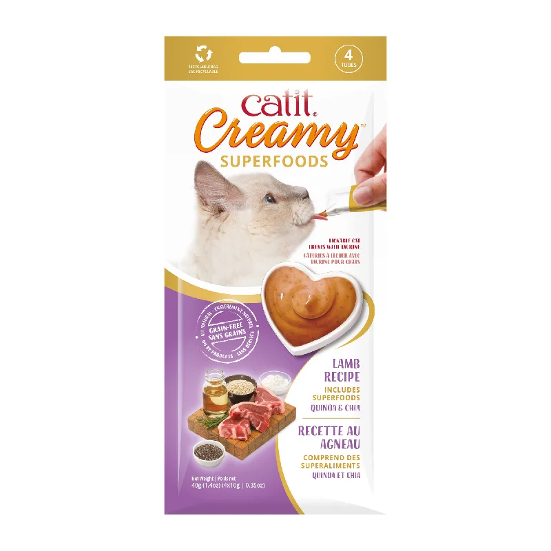 CATIT Creamy Superfood Lamb, 4x10g