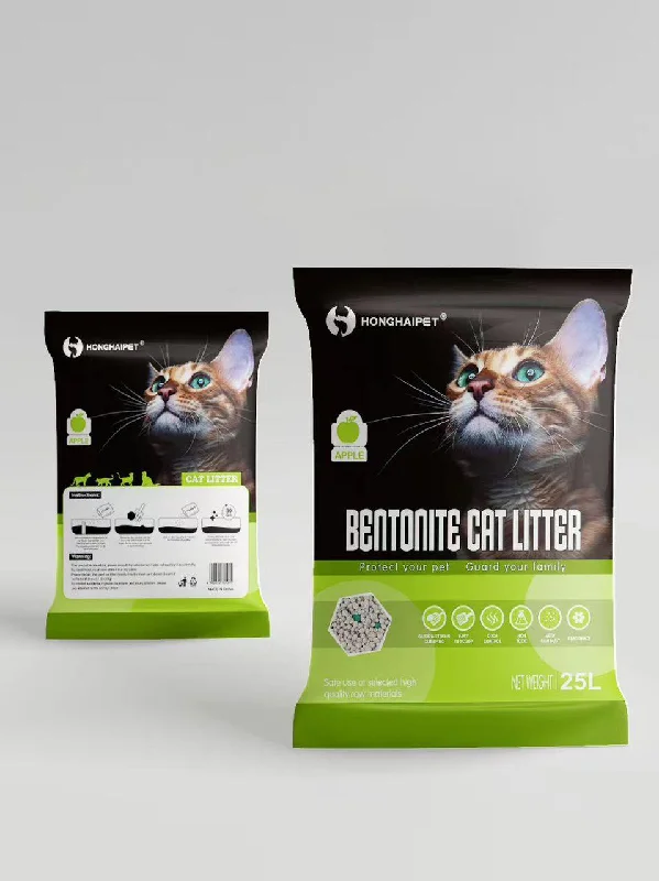 CATLITTER BENTONITE CAT LITTER APPLE SCENT 20KG