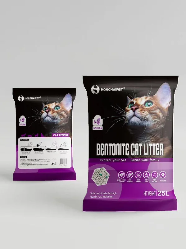 CATLITTER BENTONITE CAT LITTER LAVENDER SCENT 20KG