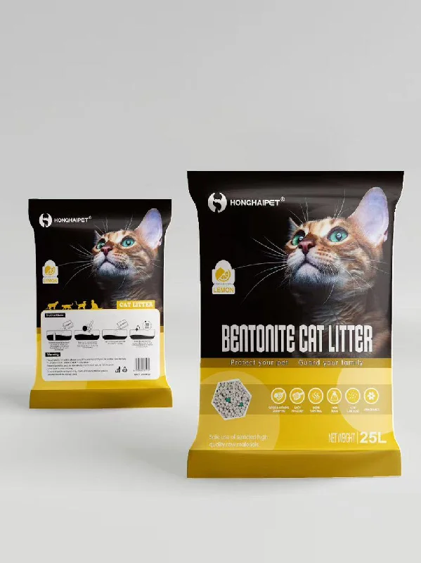 CATLITTER BENTONITE CAT LITTER LEMON  SCENT 20KG