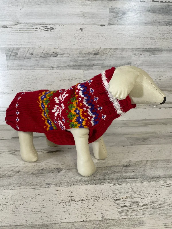 Chilly Dog Jolly Red Sweater - Large