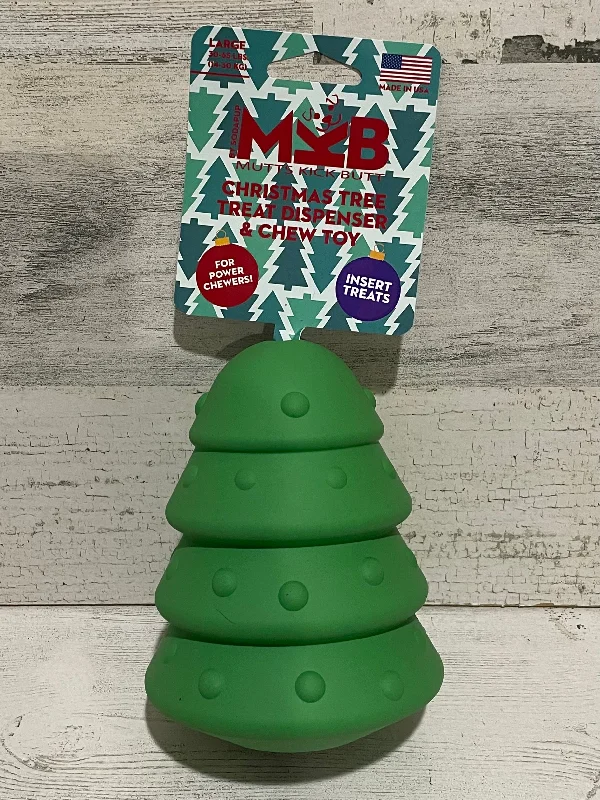 Christmas Tree Rubber Dog Chew Toy & Treat Dispenser