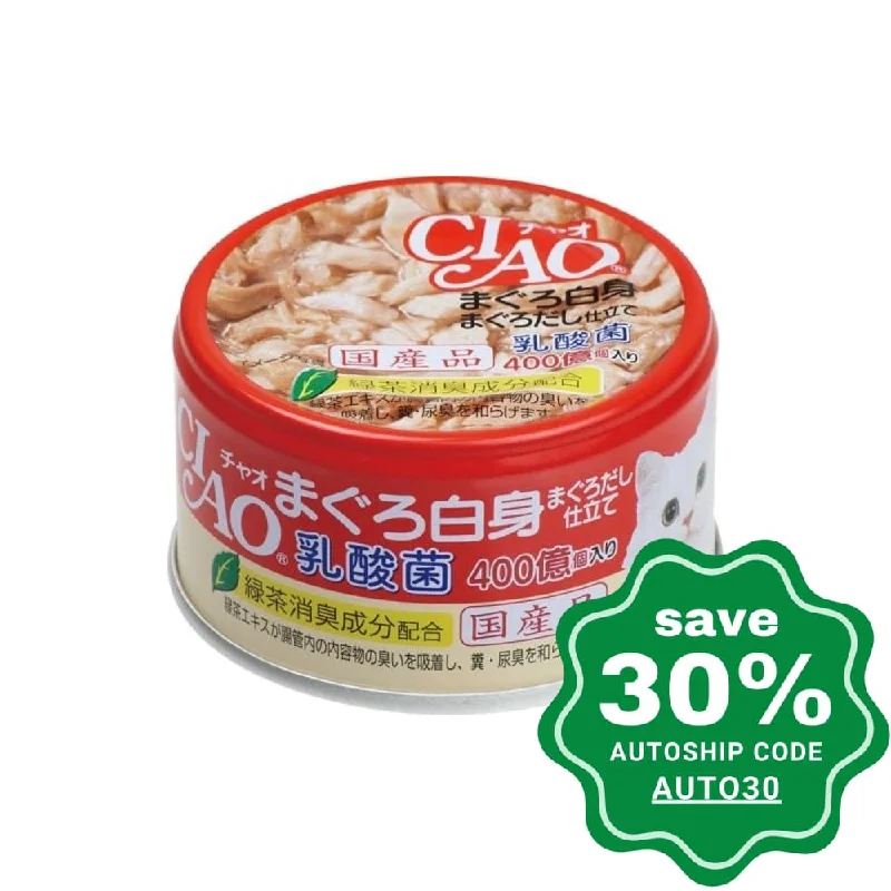 CIAO - Cat Canned Food - Lactic Acid Bacteria - Tuna in Tuna Soup - 85G (min. 24 Cans)