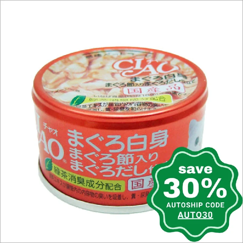 CIAO - Cat Canned Food - White Tuna and Dried Tuna - 85G (24 Cans)