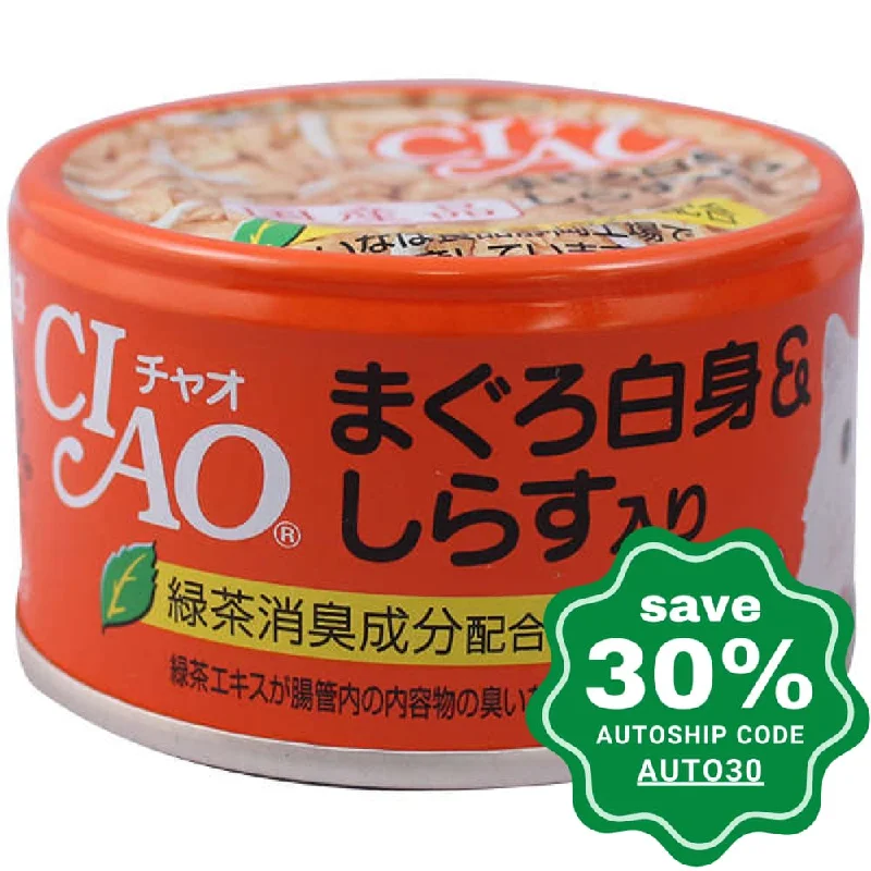 CIAO - Cat Canned Food - White Tuna and Whitebait - 85G (24 Cans)