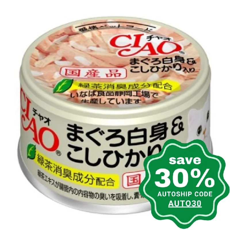 CIAO - Cat Canned Food - White Tuna and Rice - 85G (24 Cans)