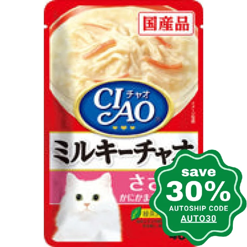 CIAO - Cat Pouch - Cream Sauce - Chicken Fillet and Crab Sticks with Scallop Flavoured - 40G