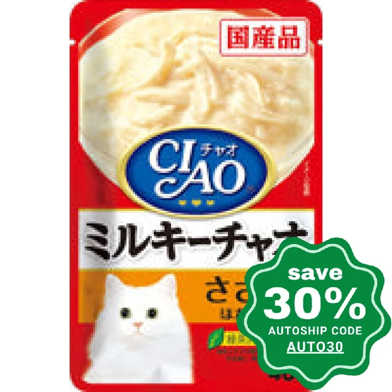 CIAO - Cat Pouch - Chicken Fillet with Scallop in Cream Sauce - 40G (12 Packs)