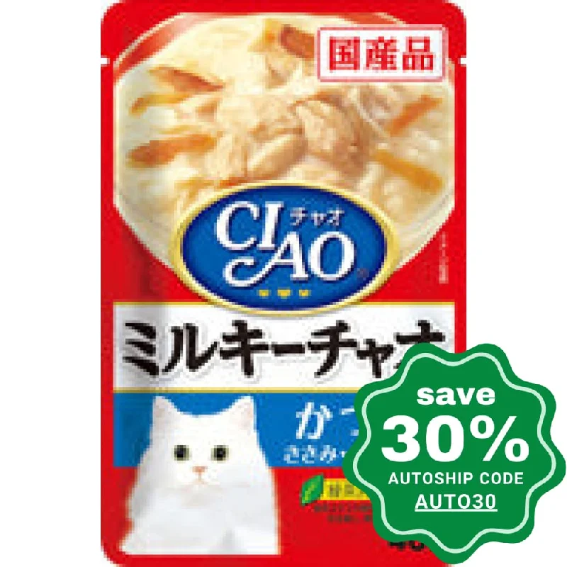 CIAO - Cat Pouch - Cream Sauce - Skipjack Tuna and Chicken Fillet with Bonito Flakes - 40G