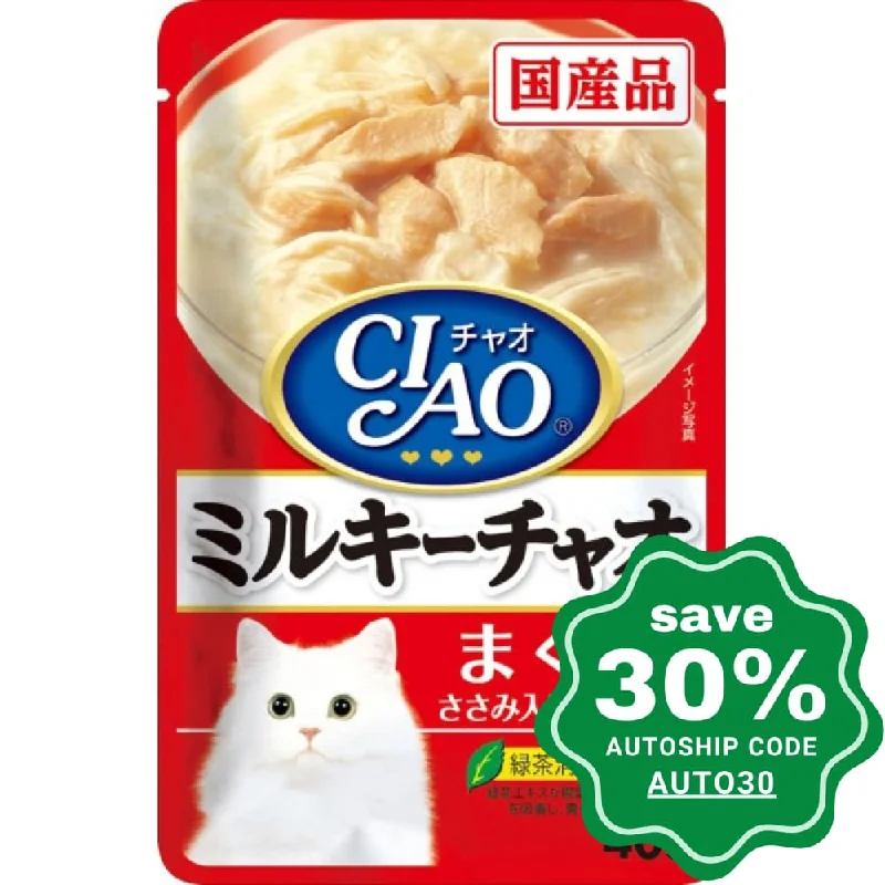 CIAO - Cat Pouch - Cream Sauce - Tuna and Chicken Fillet with Scallop Flavoured - 40G