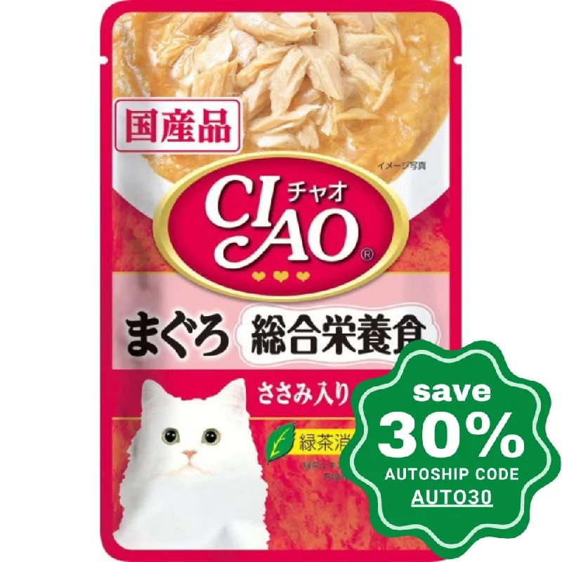 CIAO - Cat Pouch - Nutritious Diet - Tuna with Chicken Fillet Scallop Flavored - 40G