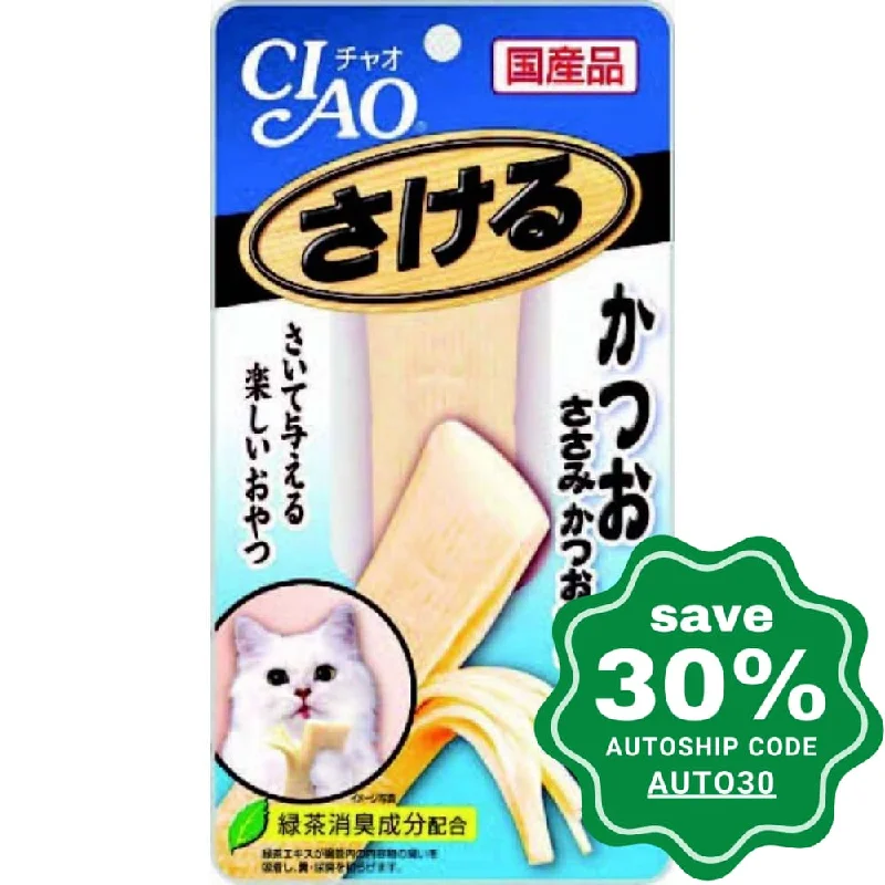 CIAO - Cat Treat - Chicken and Skipjack Tuna Flavored Skipjack Tuna Stick - 25G (6 Packs)