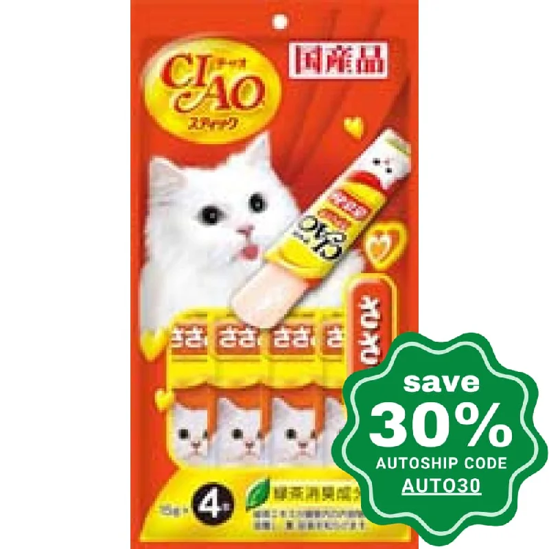 CIAO - Cat Treat - Chicken Slice - 4 X 15G (6 Packs)