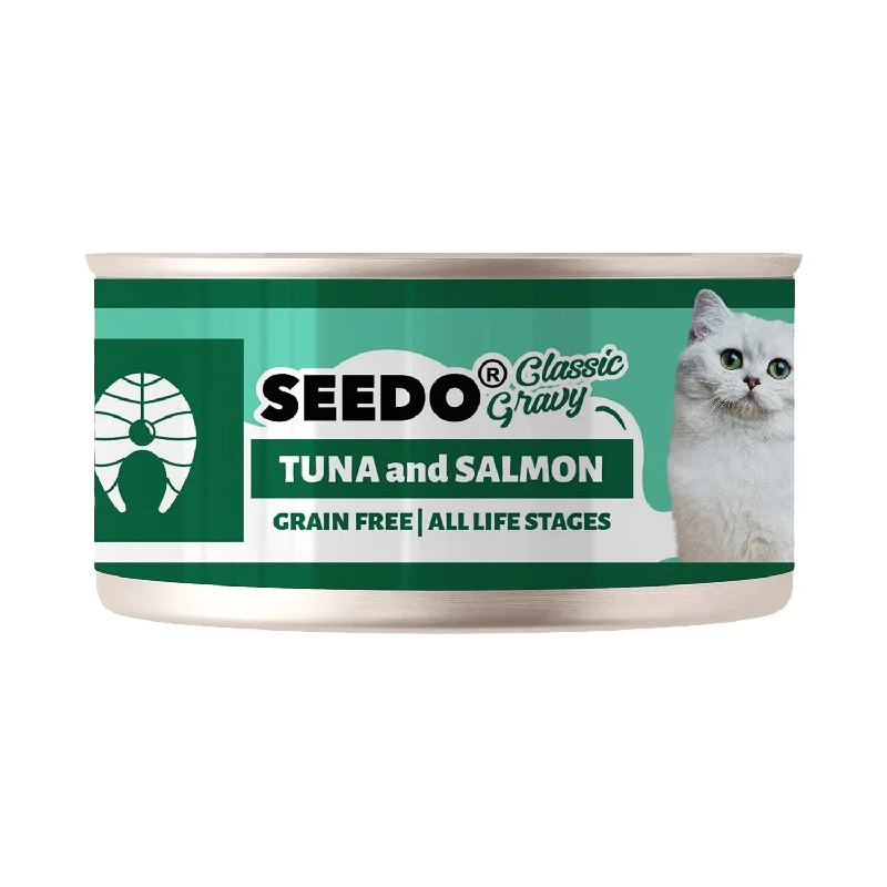 Seedo Classic Gravy Tuna & Salmon in Gravy Wet Cat canned food