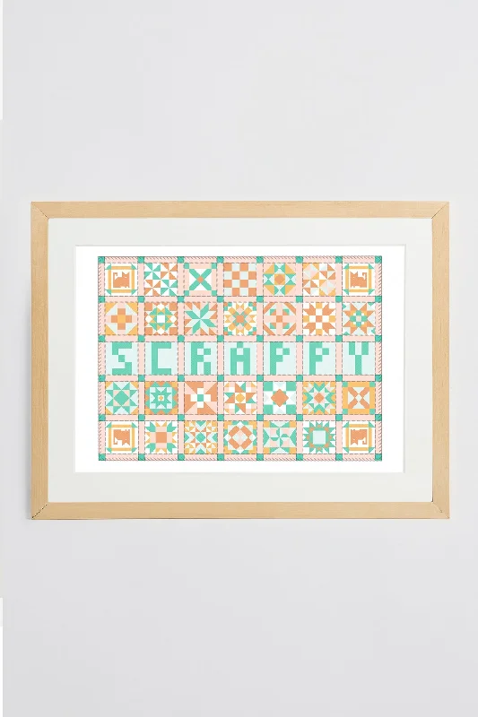 Scrappy Patchwork Print