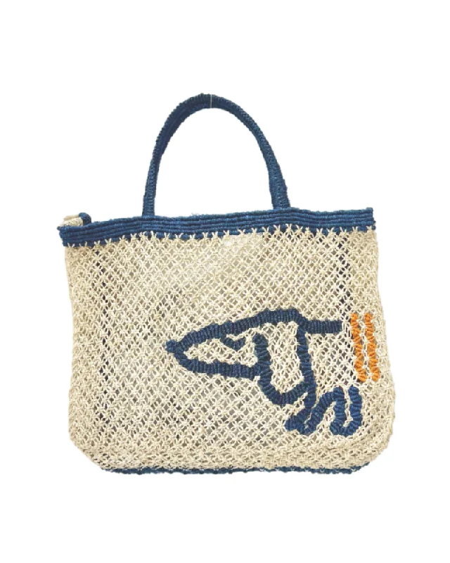 Breton Sausage Dog Jute Bag