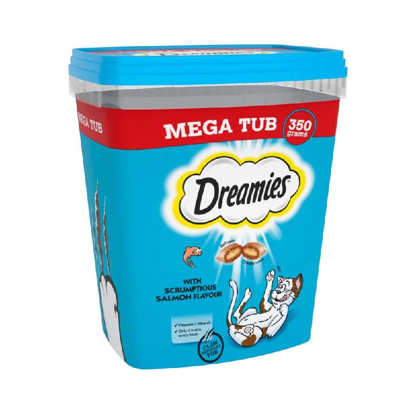 Dreamies Cat Treats With Salmon Mega Tub 350g