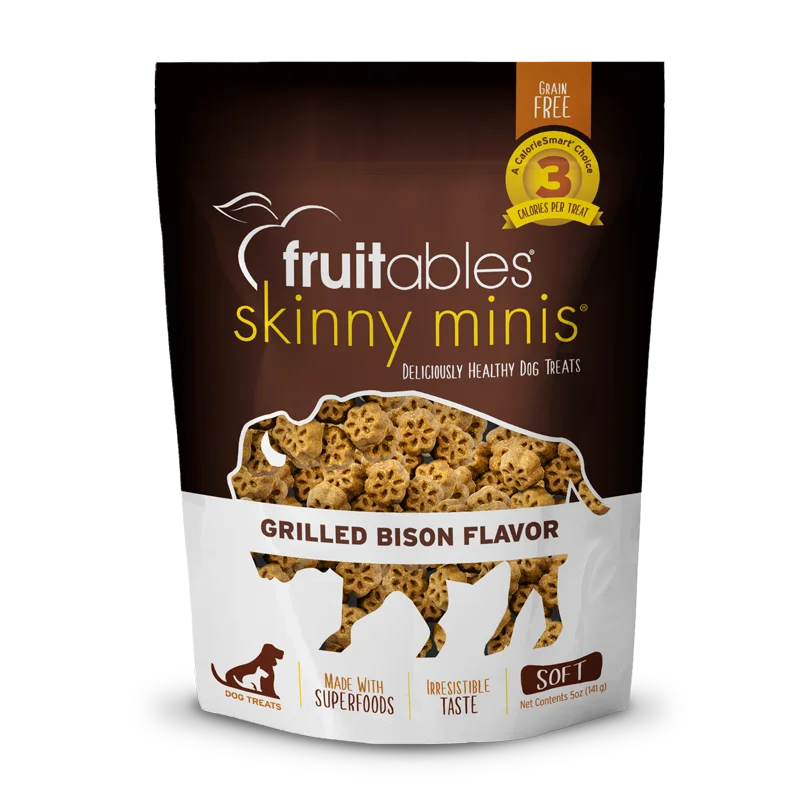 Fruitables Skinny Minis Bison Treats 5oz