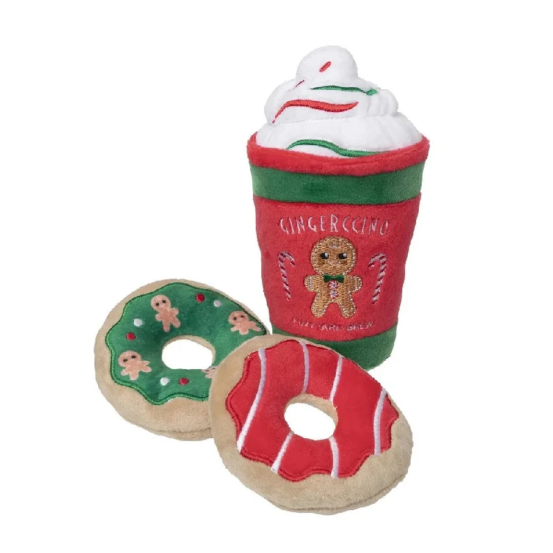 Christmas Bro! Bro! Bro! Puppuccino & Donuts Dog Plush Toy