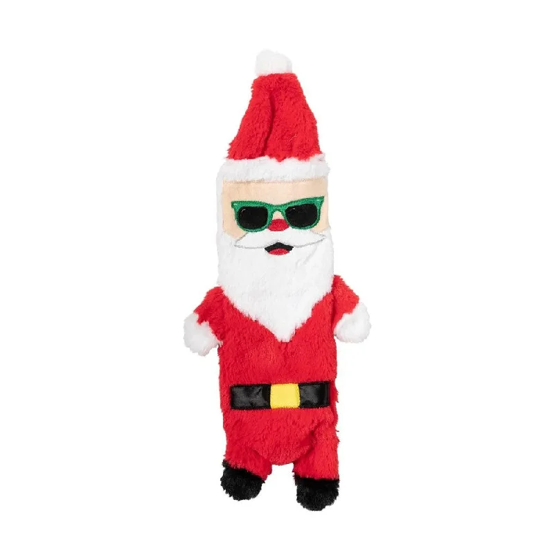 Christmas Flatout Santa Dog Plush Toy