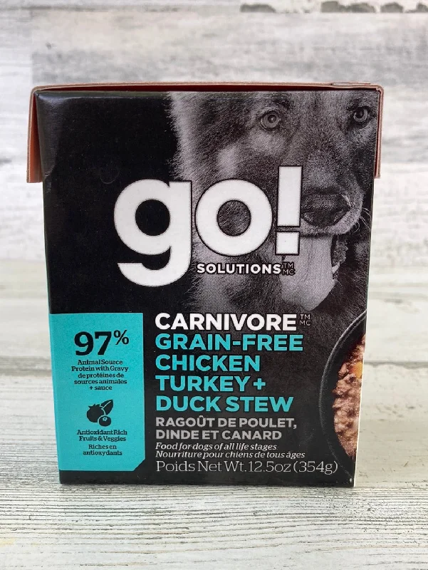 Go! Carnivore Chicken Turkey + Duck Stew 12.5oz