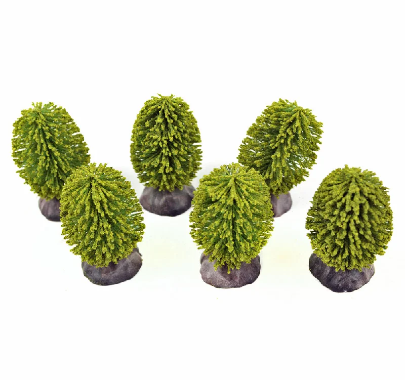 Green Bushes, set of six