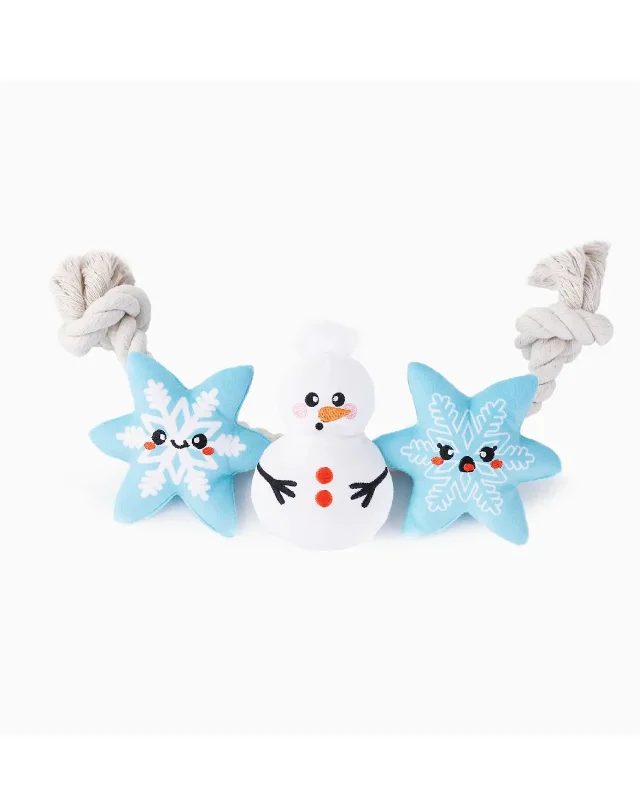 Happy Woofmas Snowman Season Squeaky Dog Toy