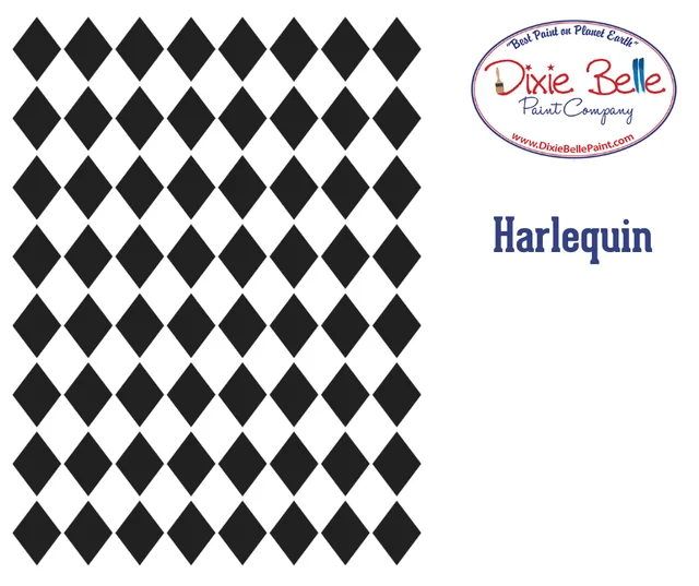 Harlequin Stencil -Dixie Belle Paint Company