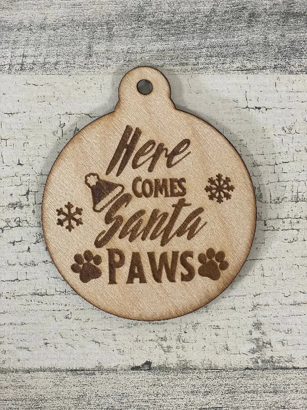 Here Comes Santa Paws Ornament