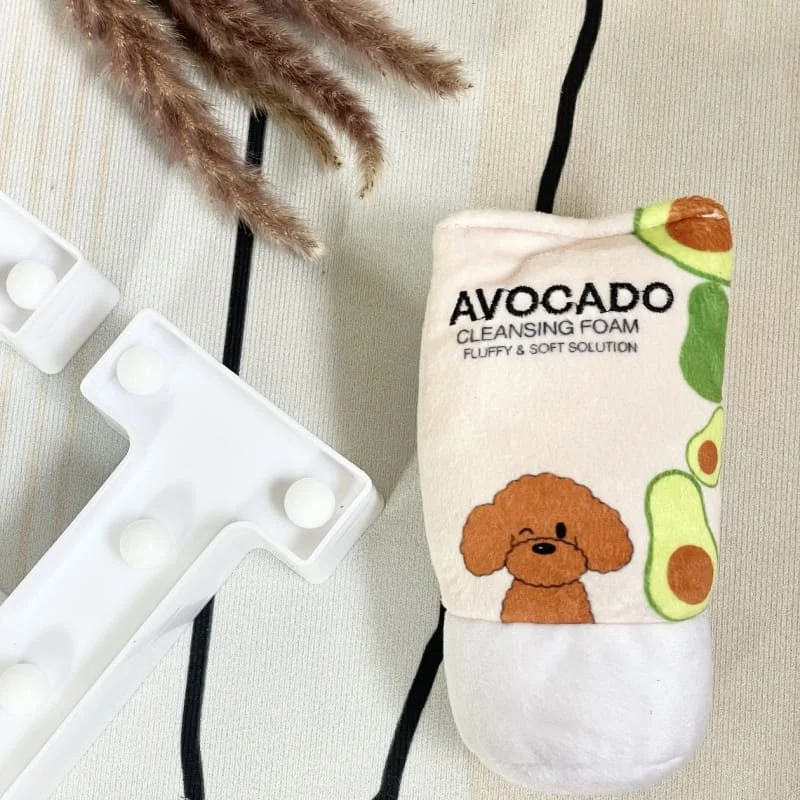 Hey Cuzzies Hide N Seek Avocado Dog Toy