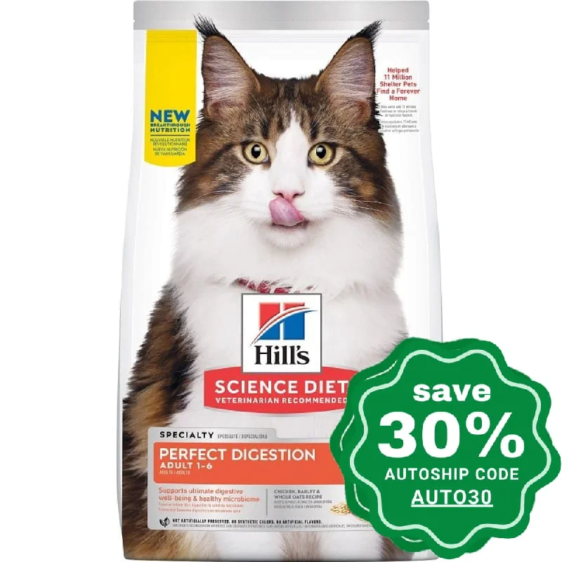 Hill's Science Diet - Dry Cat Food - Perfect Digestion Adult - Chicken, Barley & Whole Oats - 3.5LB